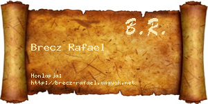 Brecz Rafael névjegykártya
